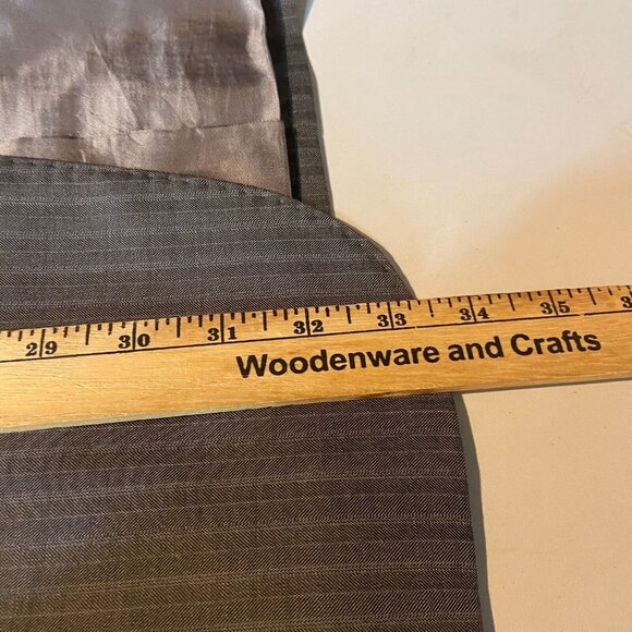 Yves Saint Laurent Men 42R Suit Jacket YSL Button Blazer Sport Coat Gray Stripe - Picture 8 of 12